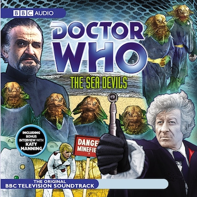 Doctor Who: The Sea Devils (TV Soundtrack) – omslag til lydbogen af Malcolm Hulke
