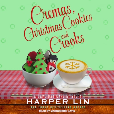 Cremas, Christmas Cookies, and Crooks – omslag til lydbogen af Harper Lin