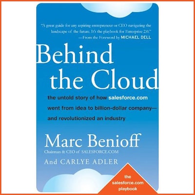 Behind the Cloud – omslag til lydbogen af Carlye Adler, Marc Benioff