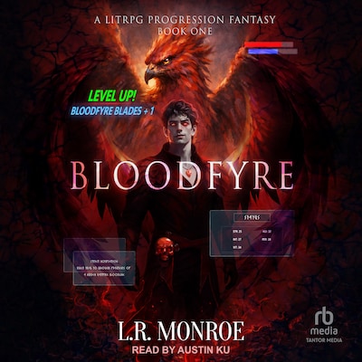 Bloodfyre – omslag til lydbogen af L.R. Monroe