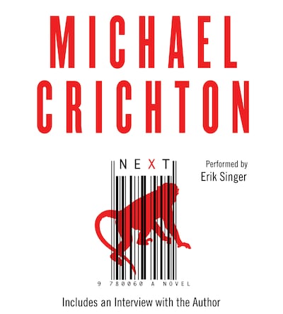 Next – omslag til lydbogen af Michael Crichton