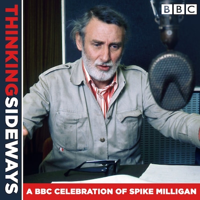 Thinking Sideways – omslag til lydbogen af Spike Milligan