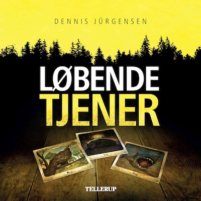 En Roland Triel-krimi #1: Løbende Tjener – omslag til lydbogen af Dennis Jürgensen