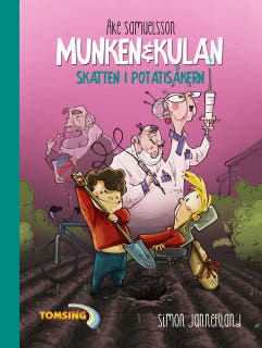 Skatten i Potatisåkern – omslag till ljudboken av Åke Samuelsson