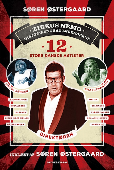 12 store danske artister – omslag til lydbogen af Søren Østergaard