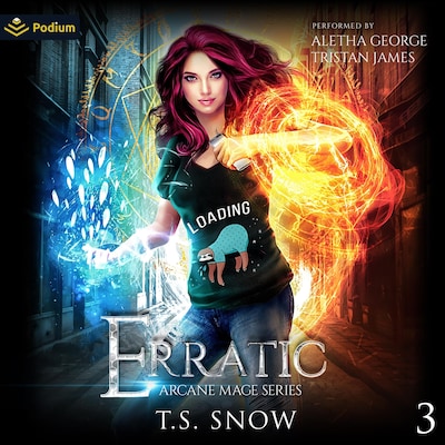 Erratic – omslag til lydbogen af T.S. Snow