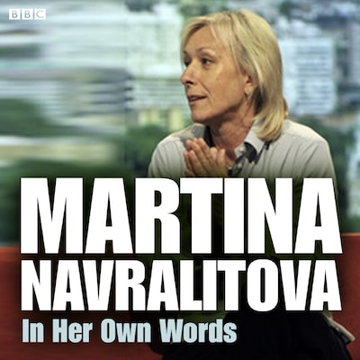 Martina Navratilova In Her Own Words – omslag til lydbogen af Martina Navratilova