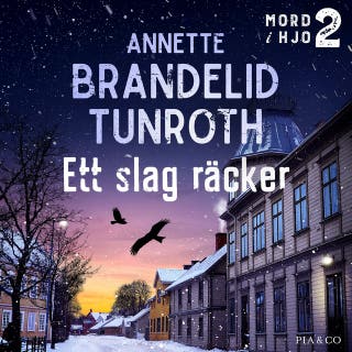 Ett slag räcker – omslag till ljudboken av Annette Brandelid Tunroth