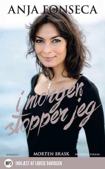I morgen stopper jeg – omslag til lydbogen af Morten Brask, Anja Fonseca