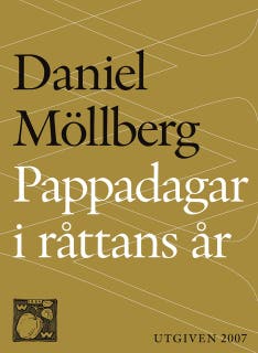 Pappadagar i Råttans år – omslag till ljudboken av Daniel Möllberg