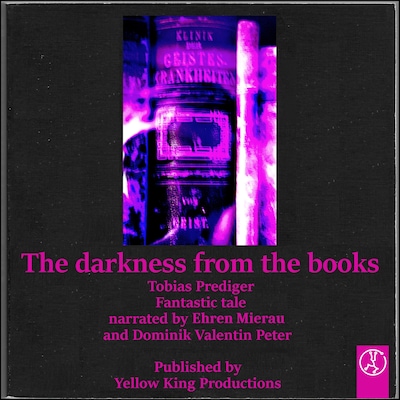 The darkness from the books – omslag til lydbogen af Tobias Prediger