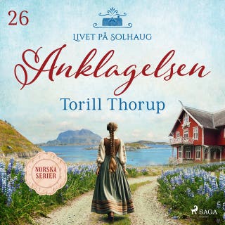 Anklagelsen – omslag till ljudboken av Torill Thorup