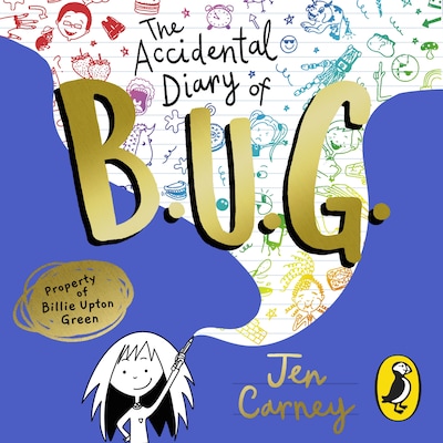 The Accidental Diary of B.U.G. – omslag til lydbogen af Jen Carney