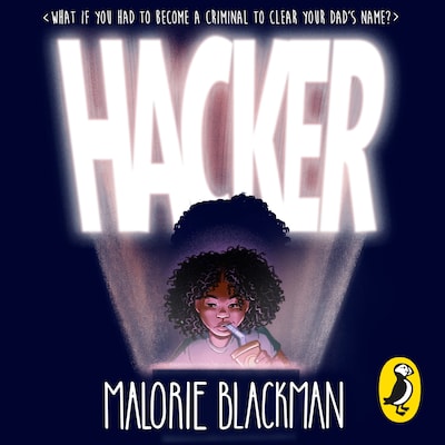 Hacker – omslag til lydbogen af Malorie Blackman