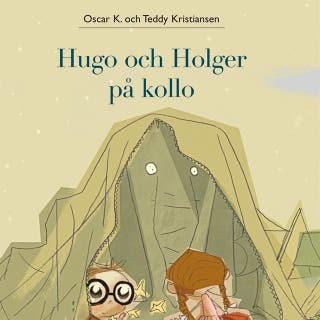 Hugo och Holger 5: Hugo och Holger på kollo – omslag till ljudboken av Oscar K.