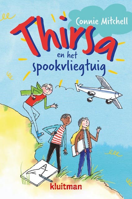 Thirsa en het spookvliegtuig – omslag van het luisterboek van Connie Mitchell