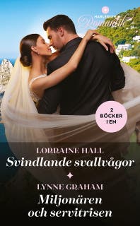 Svindlande svallvågor / Miljonären och servitrisen – omslag till ljudboken av Lorraine Hall,Lynne Graham