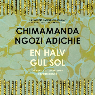 En halv gul sol – omslag til lydbogen af Chimamanda Ngozi Adichie