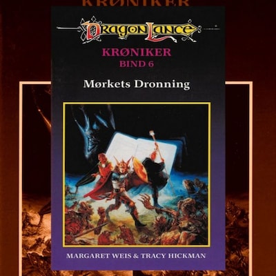 DragonLance Krøniker #6: Mørkets dronning – omslag til lydbogen af Margaret Weis, Tracy Hickman