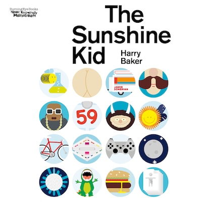 The Sunshine Kid – omslag til lydbogen af Harry Baker