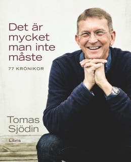 Det är mycket man inte måste – omslag till ljudboken av Tomas Sjödin