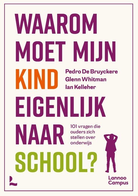 Waarom moet mijn kind eigenlijk naar school?: 101 vragen die ouders zich stellen over onderwijs – omslag van het luisterboek van Glen Whitman,Ian Kelleher,Pedro De Bruyckere