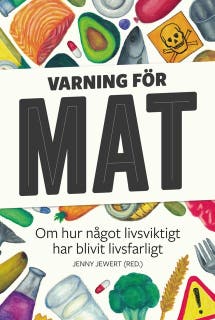 Varning för mat – omslag till ljudboken av Jenny Jewert