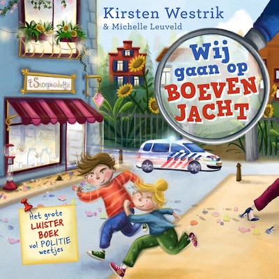 Wij gaan op boevenjacht – omslag van het luisterboek van Kirsten Westrik