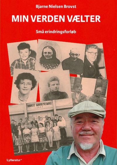 Min verden vælter – omslag til lydbogen af Bjarne Nielsen Brovst
