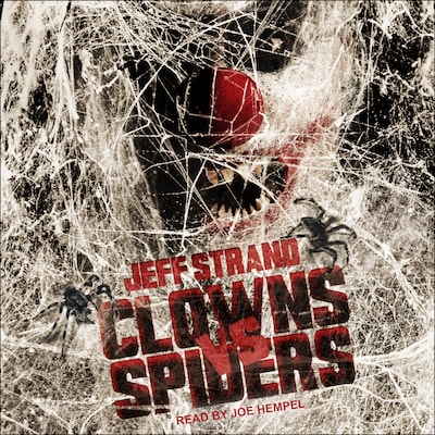 Clowns Vs. Spiders – omslag til lydbogen af Jeff Strand