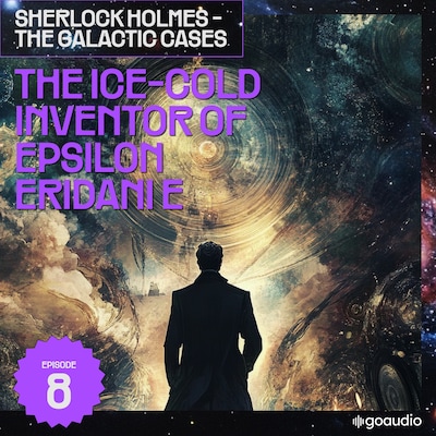 The Ice-Cold Inventor of Epsilon Eridani E (Sherlock Holmes - The Galactic Cases, Episode 8) – omslag til lydbogen af Arthur Conan Doyle, S. Pomej