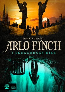Arlo Finch i skuggornas rike – omslag till ljudboken av John August