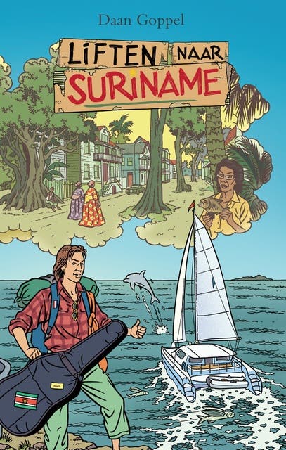 Liften naar Suriname – omslag van het luisterboek van Daan Goppel