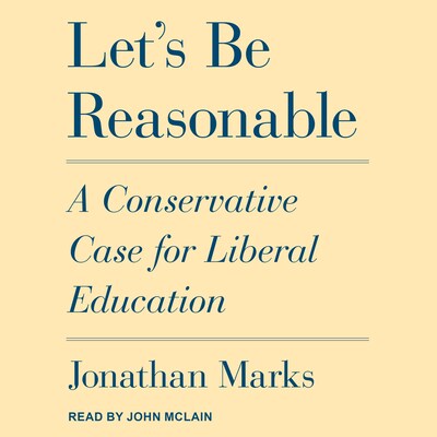 Let's Be Reasonable – omslag til lydbogen af Jonathan Marks