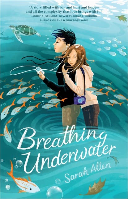 Breathing Underwater – omslag til lydbogen af Sarah Allen