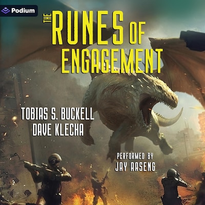 The Runes of Engagement – omslag til lydbogen af Tobias Buckell, David Klecha