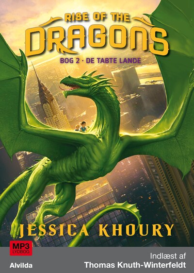 Rise of the Dragons 2: De tabte lande – omslag til lydbogen af Jessica Khoury