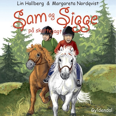 Sam og Sigge 5 - Sam og Sigge på skattejagt – omslag til lydbogen af Lin Hallberg