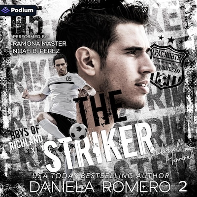 The Striker – omslag til lydbogen af Daniela Romero
