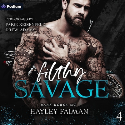 Filthy Savage – omslag til lydbogen af Hayley Faiman