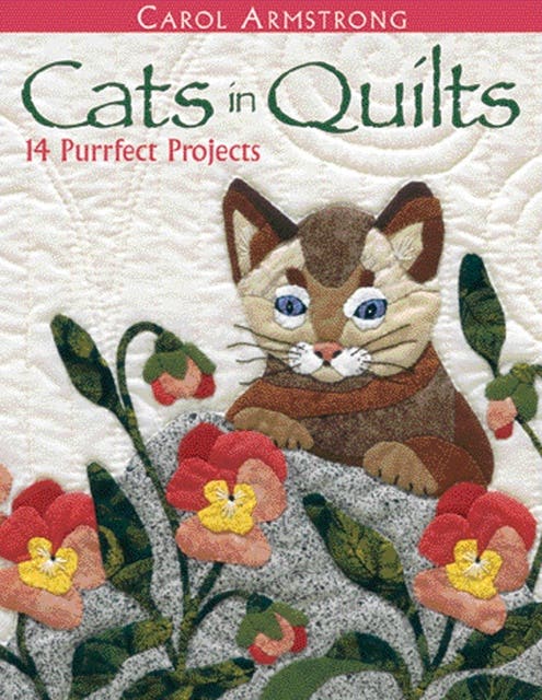 Cats in Quilts: 14 Purrfect Projects – omslag til lydbogen af Carol Armstrong