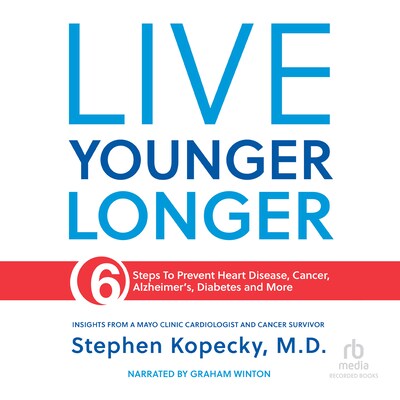 Live Younger Longer – omslag til lydbogen af Stephen Kopecky