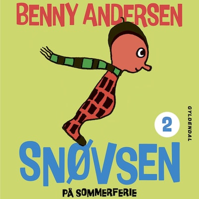 Snøvsen på sommerferie – omslag til lydbogen af Benny Andersen