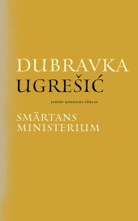 Smärtans ministerium – omslag till ljudboken av Dubravka Ugresic