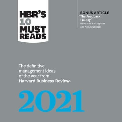 HBR's 10 Must Reads 2021 – omslag til lydbogen af HARVARD BUSINESS REVIEW