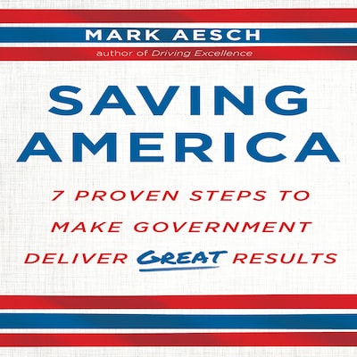 Saving America – omslag til lydbogen af Mark Aesch