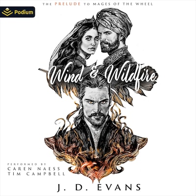 Wind & Wildfire – omslag til lydbogen af J.D. Evans