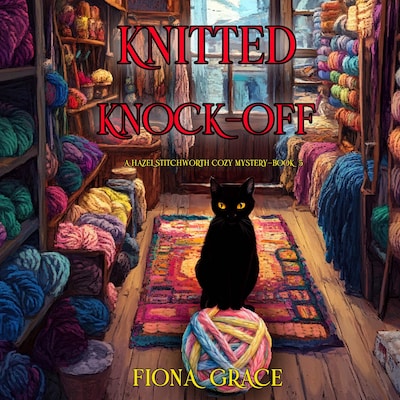 Knitted Knock-Off (A Hazel Stitchworth Cozy Mystery—Book 5) – omslag til lydbogen af Fiona Grace