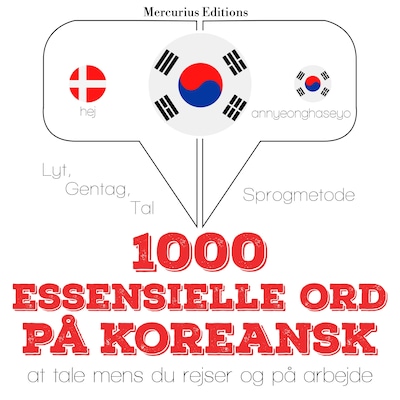 1000 essentielle ord på koreansk – omslag til lydbogen af JM Gardner