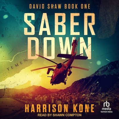 Saber Down – omslag til lydbogen af Harrison Kone